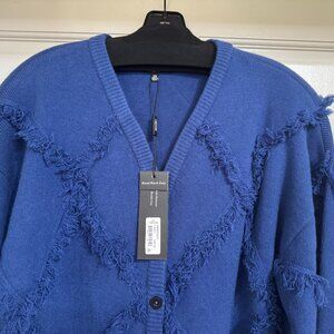 NEW with Tags Misook Blue Sweater Cardigan XS- S-M